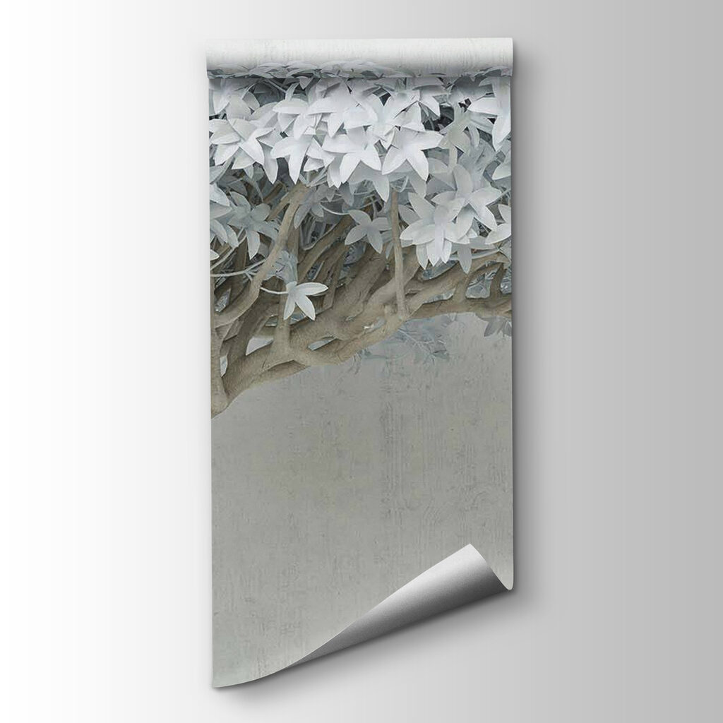 White tree with white leaves White tree with white leaves