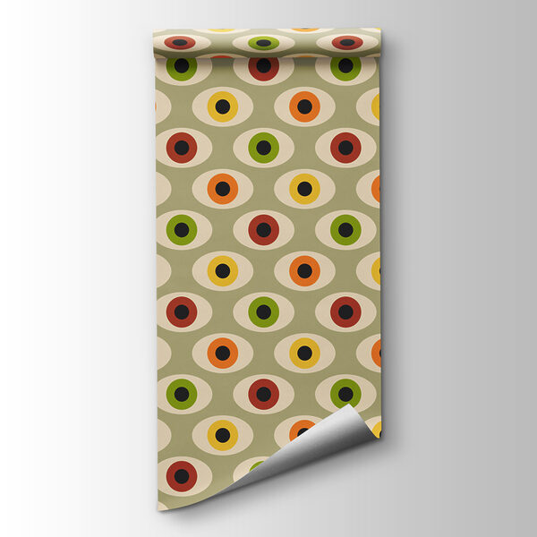 A pattern of colorful ovals A pattern of colorful ovals