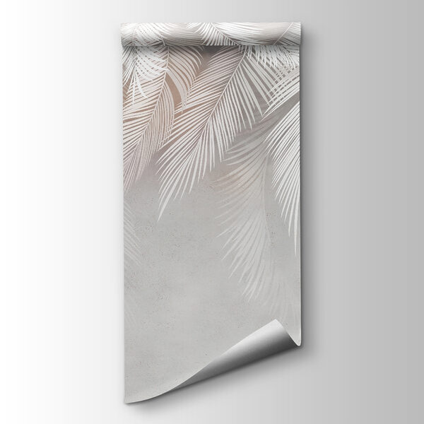 White feather pattern on a white background