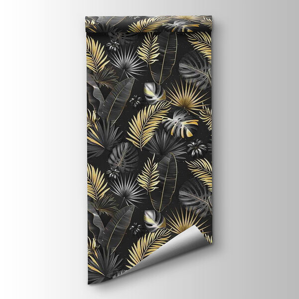 Elegant tropic leaves in monochrome