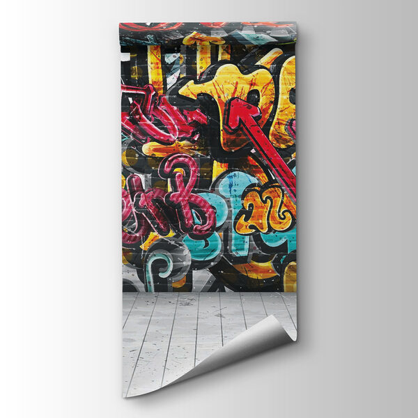 Wall with graffiti on it Wall with graffiti on it