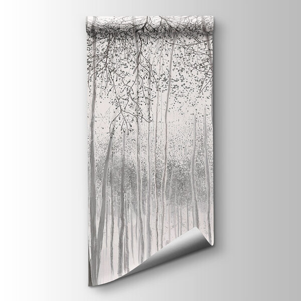 Group of trees in a snowy forest Group of trees in a snowy forest