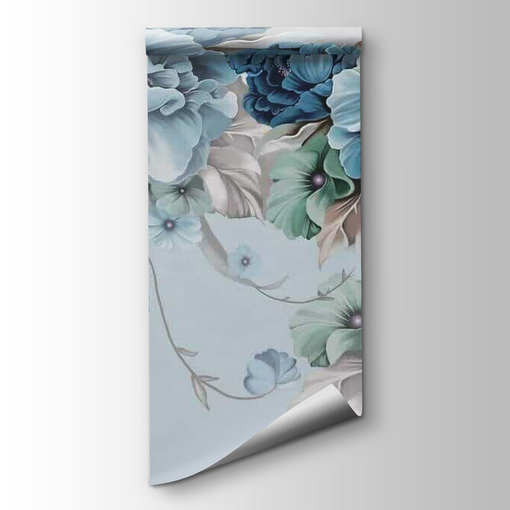 Soft blue floral arrangement in bloom Soft blue floral arrangement in bloom