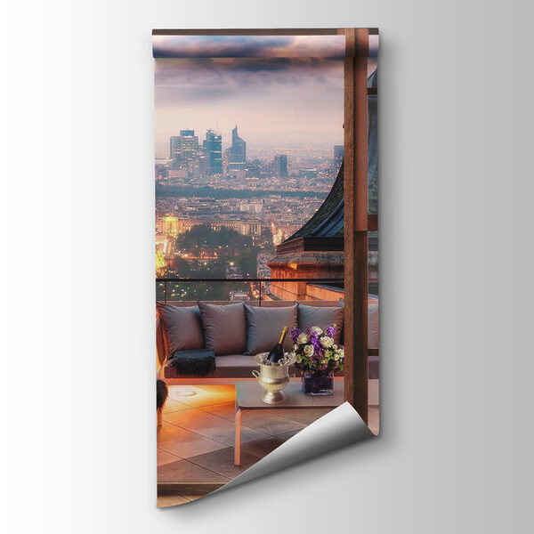 View of a city from a window