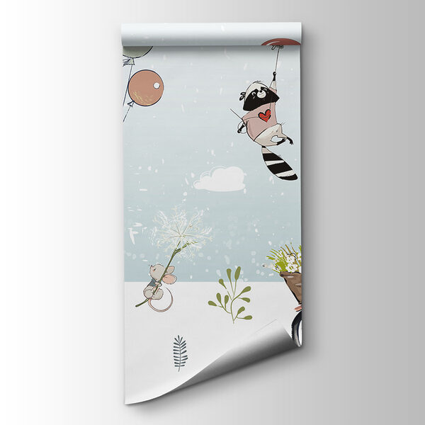 Cartoon of animals on a bicycle Cartoon of animals on a bicycle