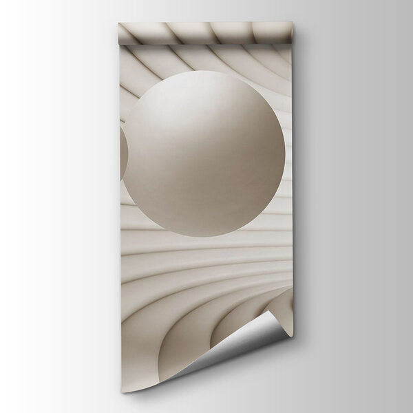 White circular object with balls White circular object with balls