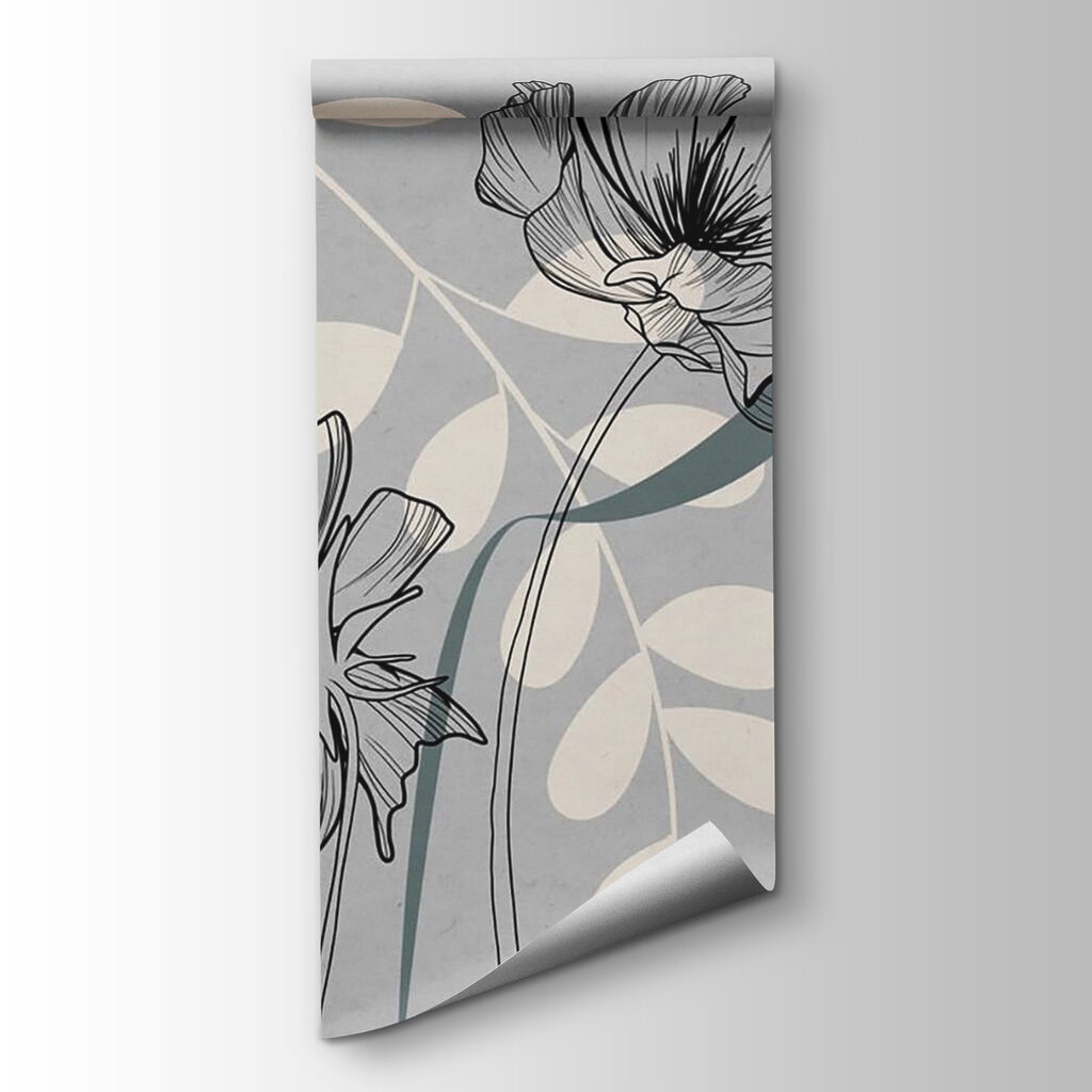 Drawing of flowers and leaves Drawing of flowers and leaves