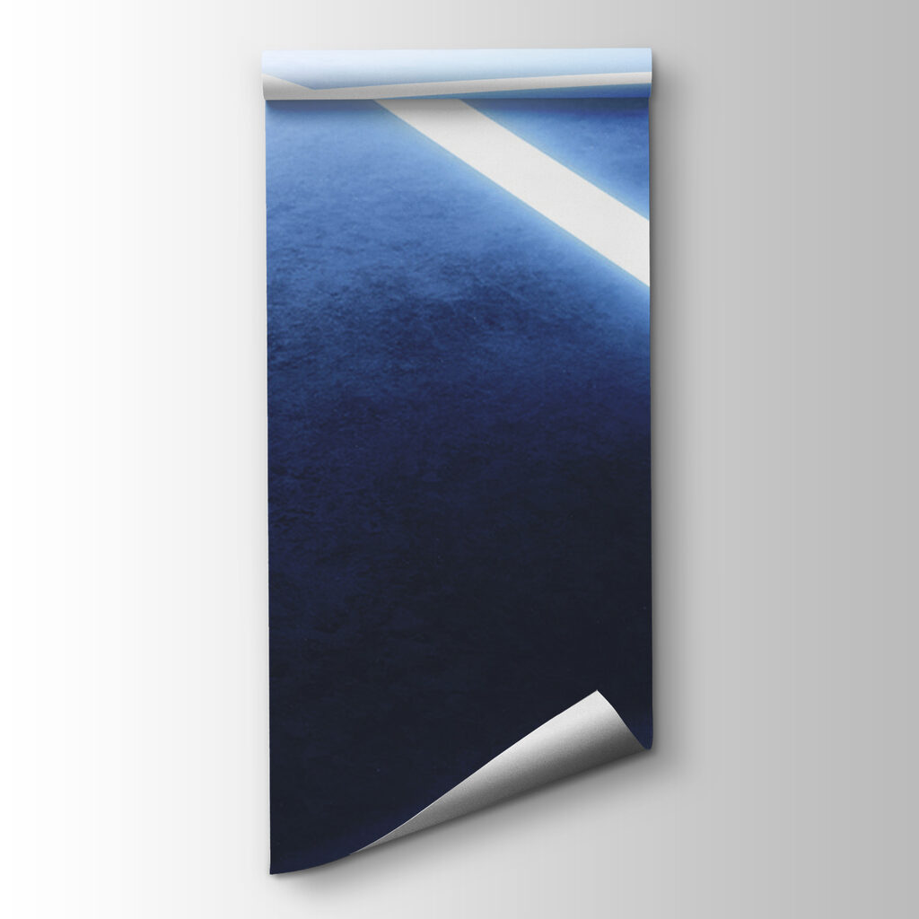 Football ball on a blue surface