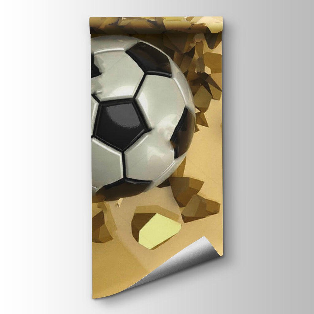 Football ball in a pile of broken pieces Football ball in a pile of broken pieces