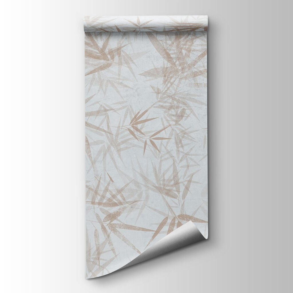 White surface with brown leaves