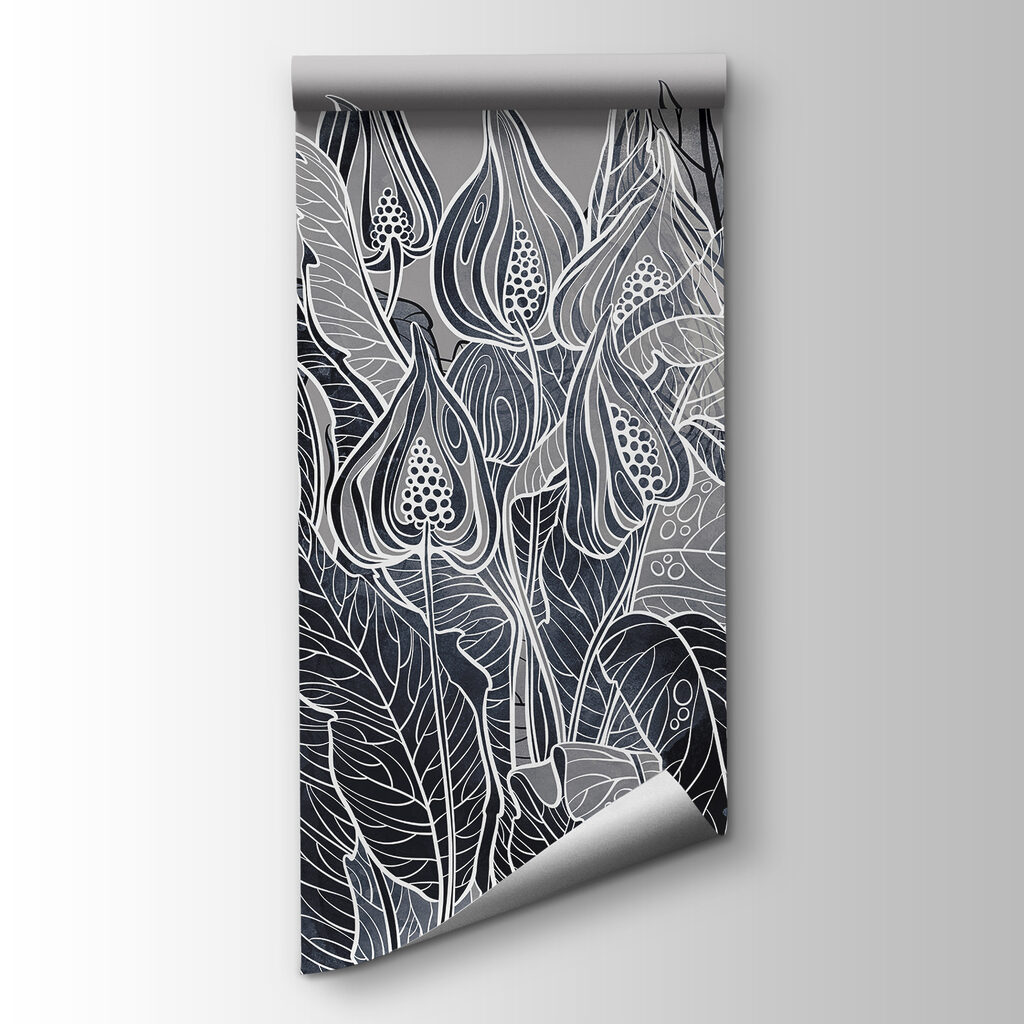 Delicate lines in nature's embrace