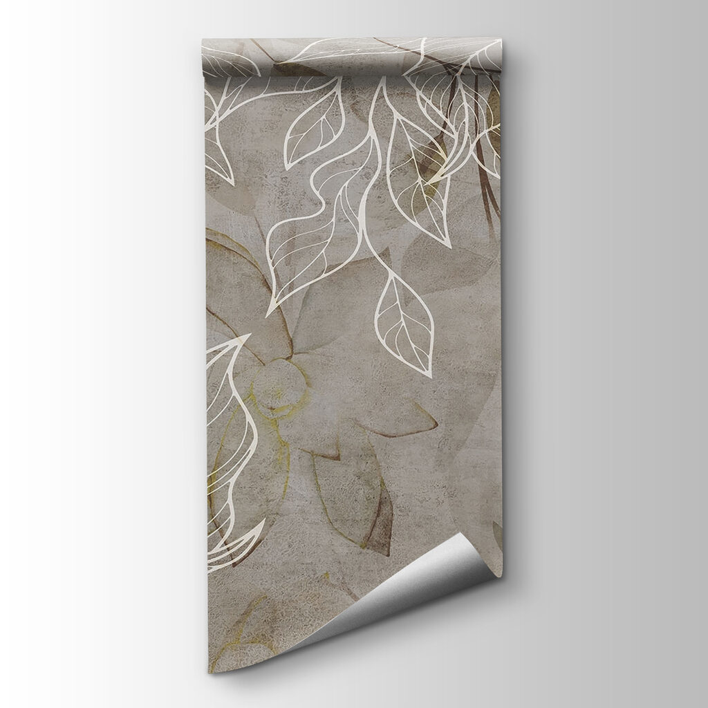 Elegant leaves on a textured background Elegant leaves on a textured background