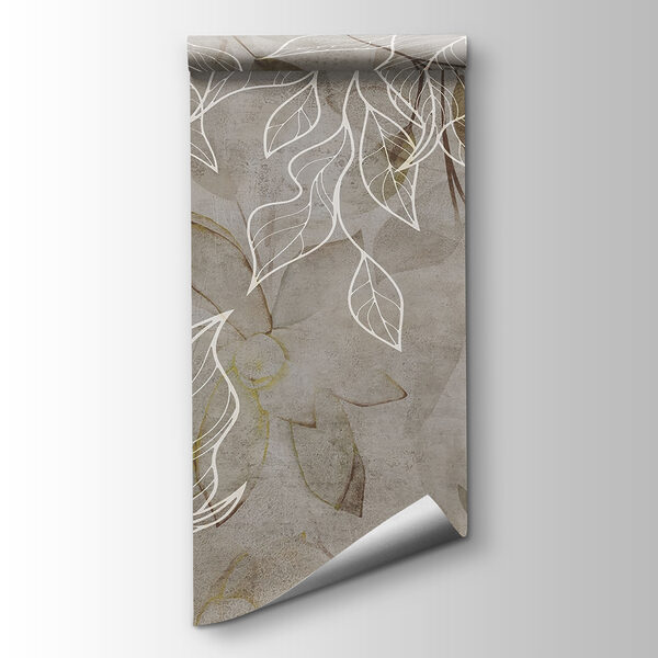 Elegant leaves on a textured background Elegant leaves on a textured background