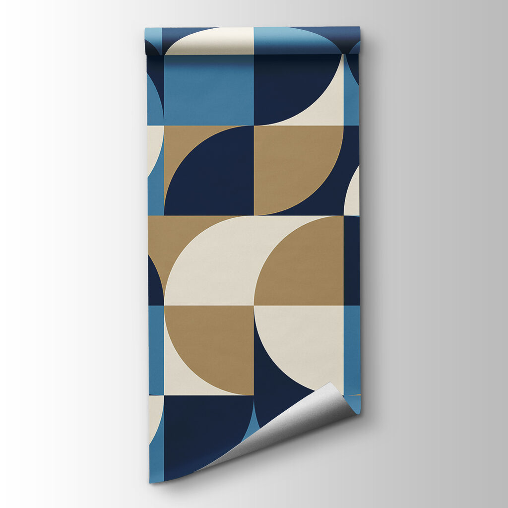 Blue and white geometric pattern Blue and white geometric pattern