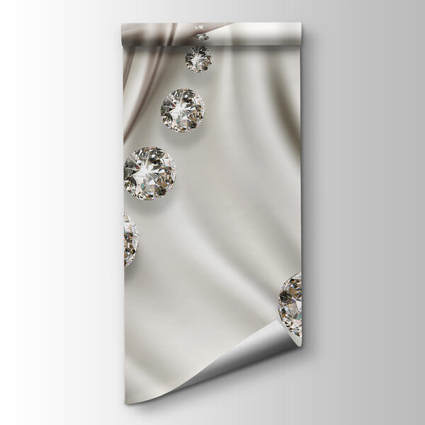 Group of diamonds on a white background