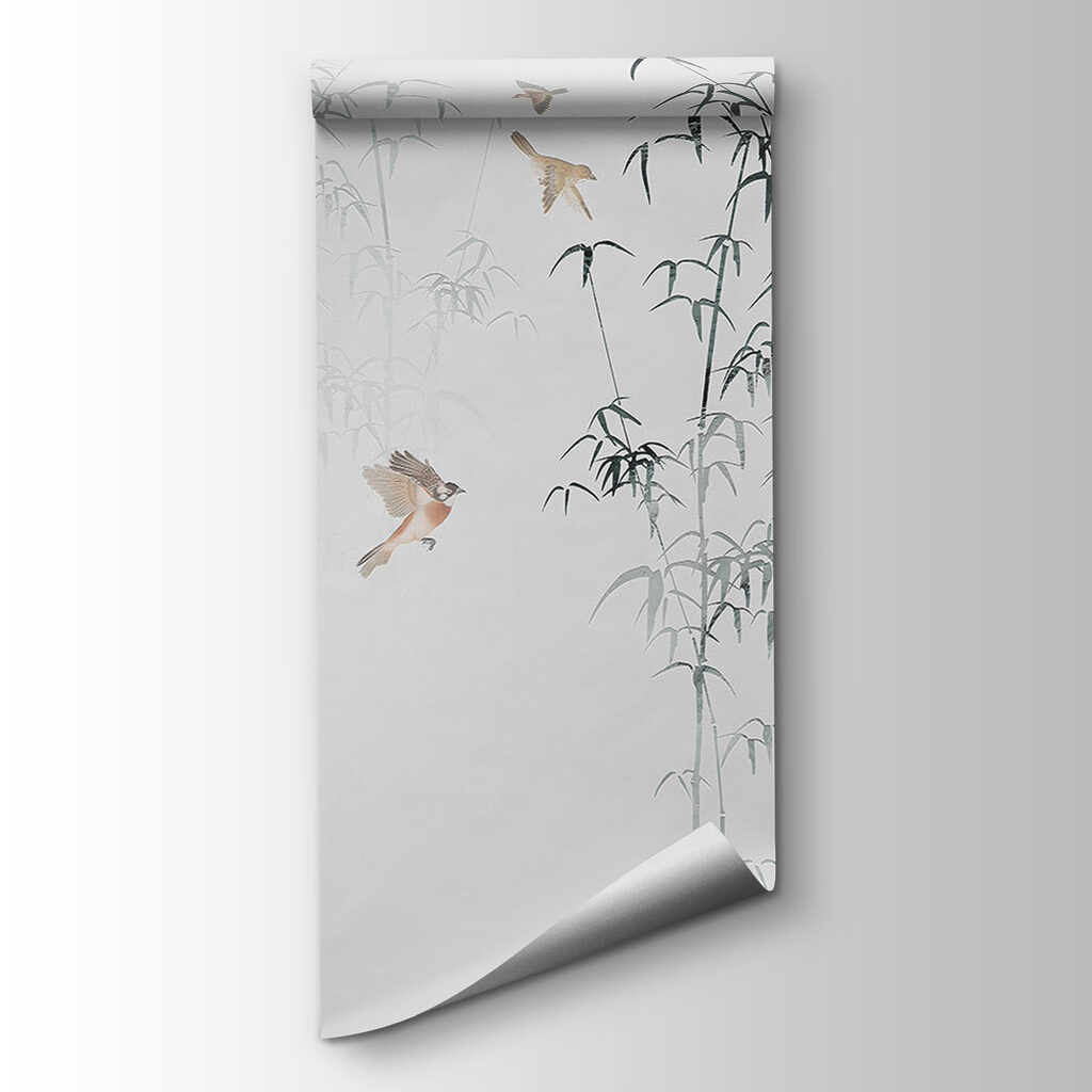 Birds flying birds in the fog Birds flying birds in the fog