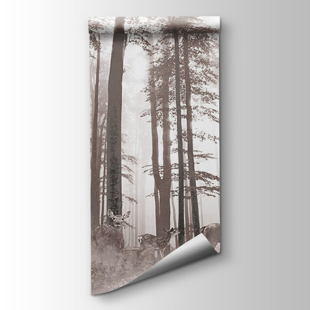 Group of deer in a forest Group of deer in a forest