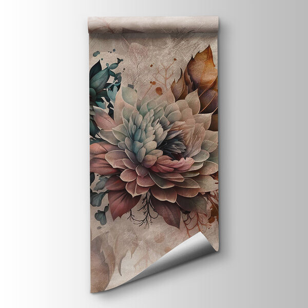 Painting of flowers and leaves Painting of flowers and leaves