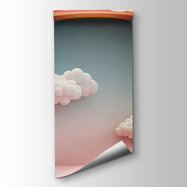 Rainbow and clouds in a room Rainbow and clouds in a room