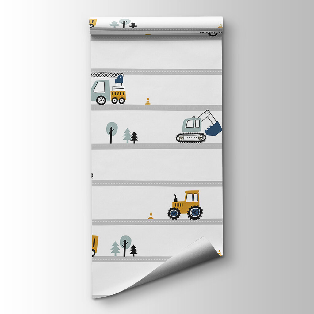 Pattern of cars and trees Pattern of cars and trees