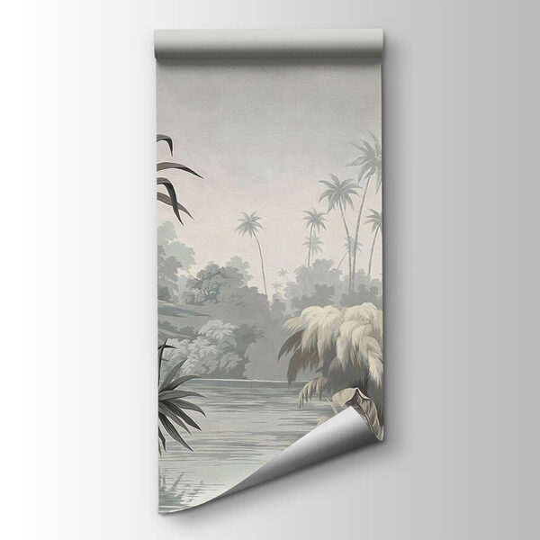 A wallpaper with a river and trees A wallpaper with a river and trees