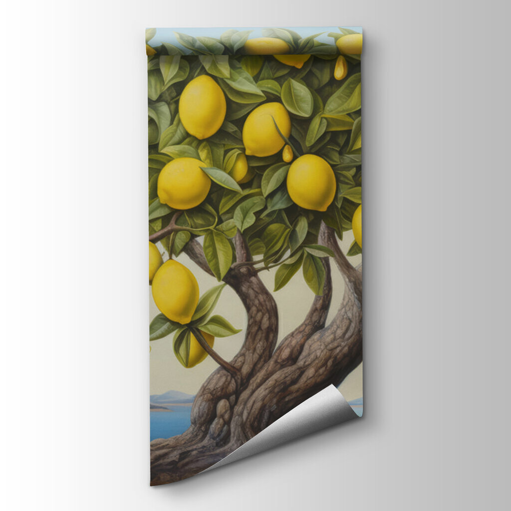 A lemon tree with fruits on it A lemon tree with fruits on it