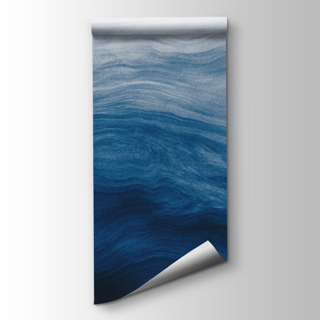 A blue and white waves A blue and white waves