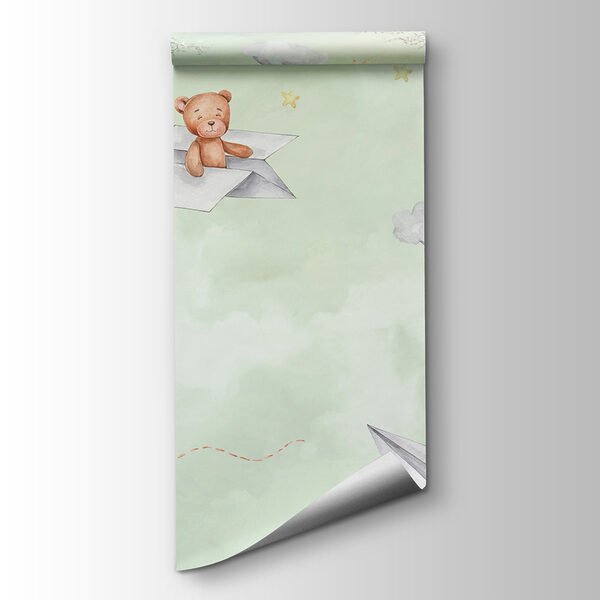 A paper planes and teddy bears A paper planes and teddy bears