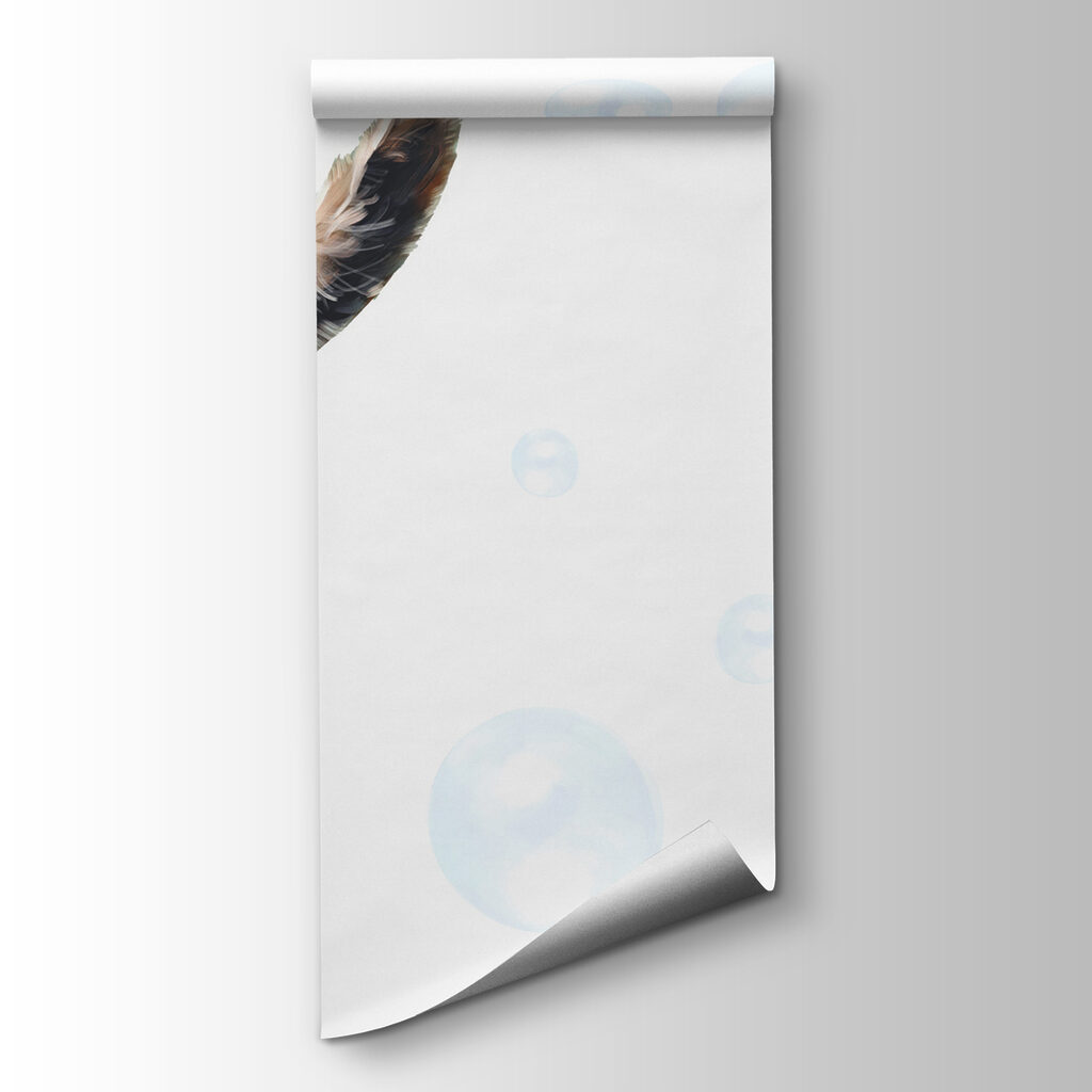 A llama blowing bubbles A llama blowing bubbles