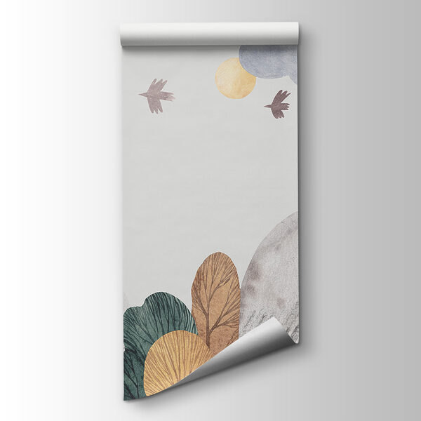 A landscape with trees and clouds A landscape with trees and clouds