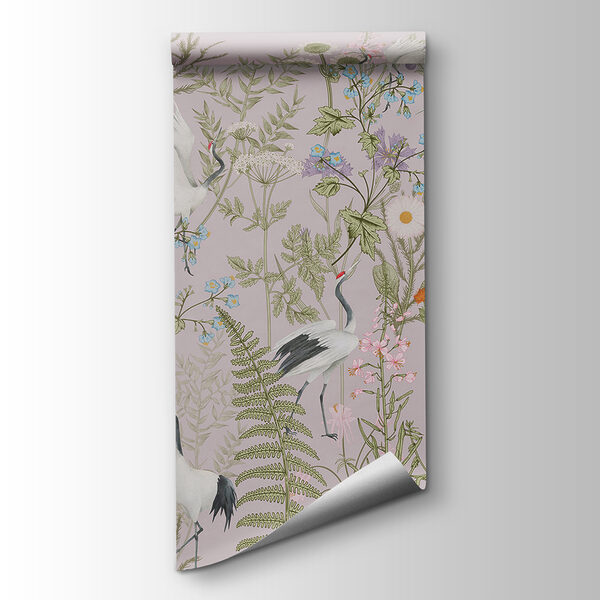 A wallpaper with birds and plants A wallpaper with birds and plants