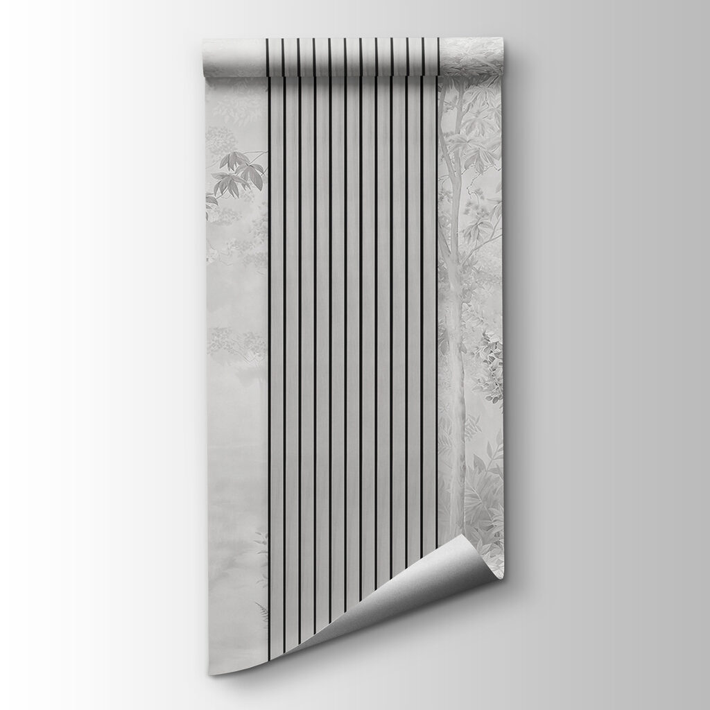 A wall with a tall vertical line A wall with a tall vertical line