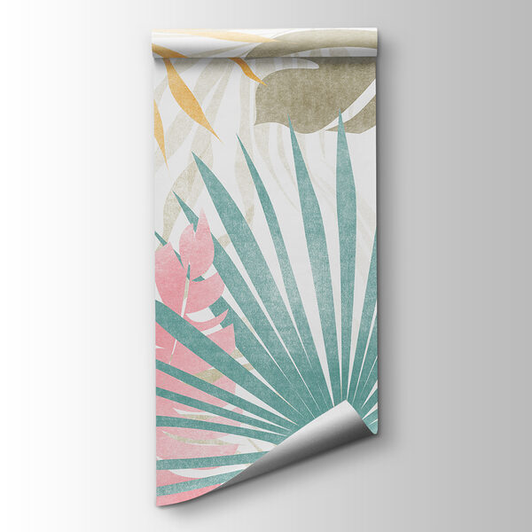 A close up of a pattern of leaves