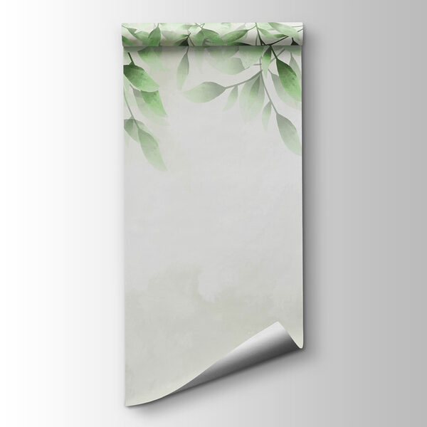 A green leaves on a white background A green leaves on a white background