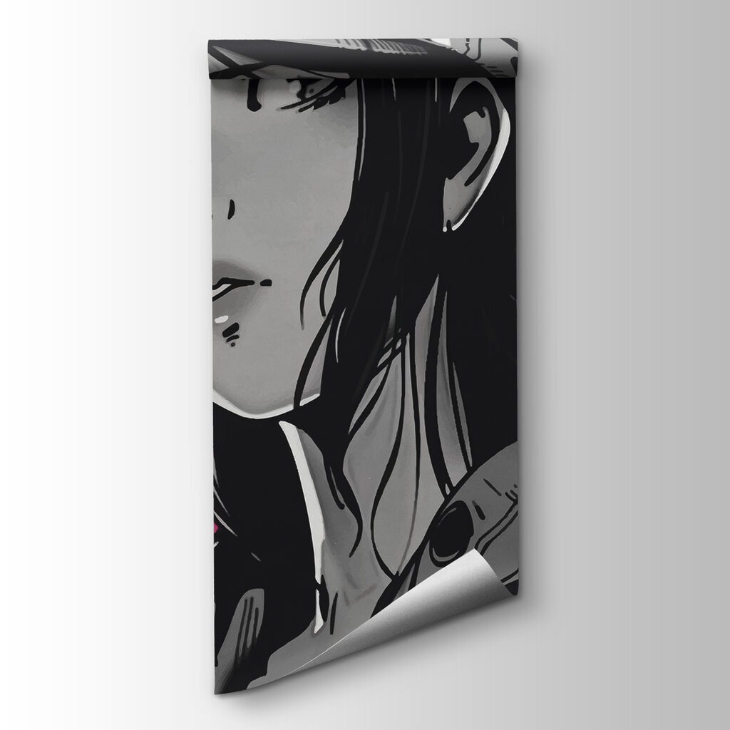 Cartoon of a woman with a hat Cartoon of a woman with a hat