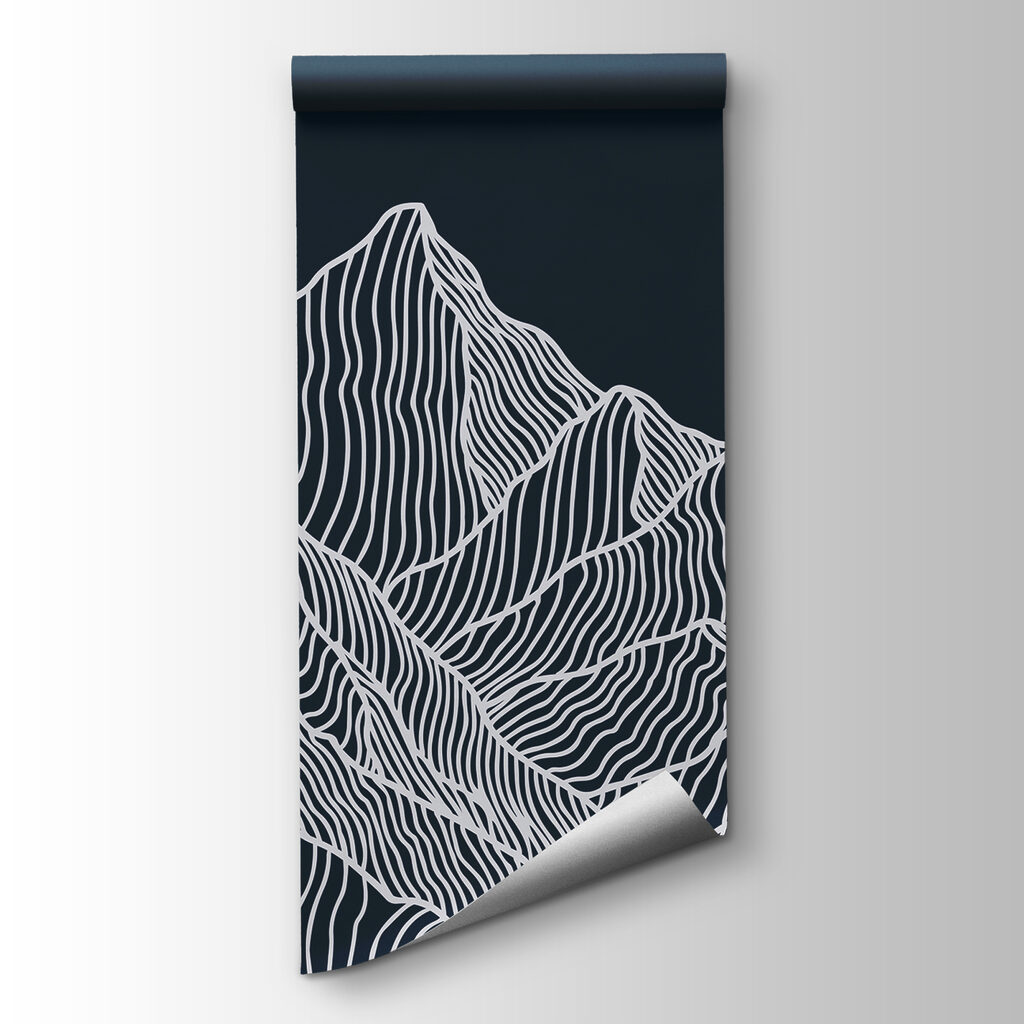 A white lines on a mountain A white lines on a mountain