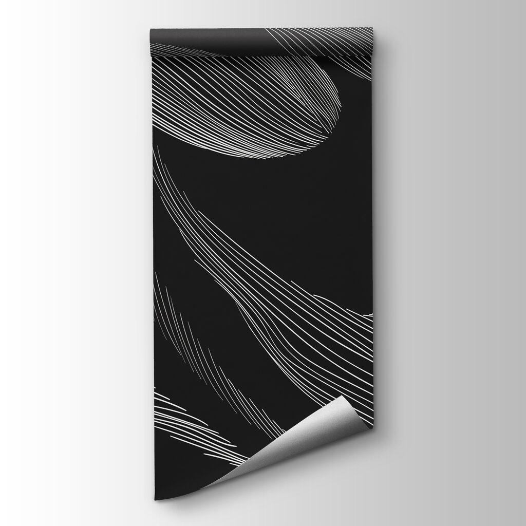 A black and white image of a leaf