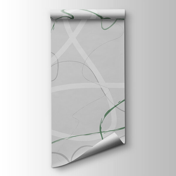 Green and grey swirly lines