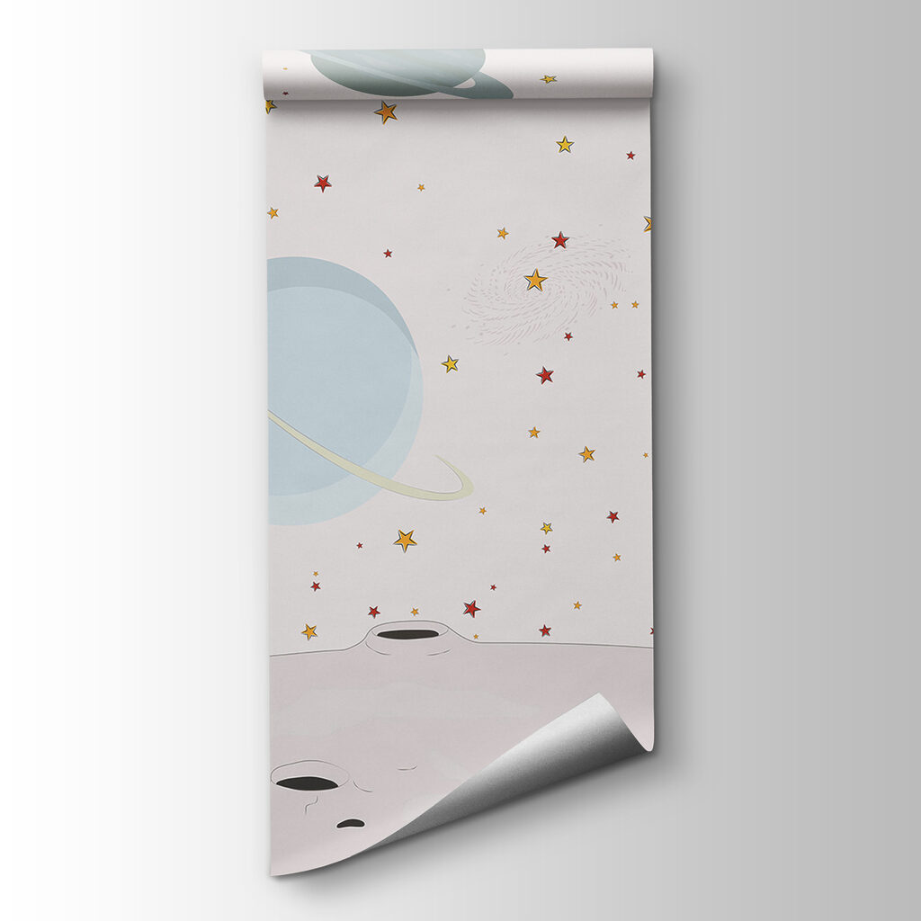 Cartoon of astronauts on the moon