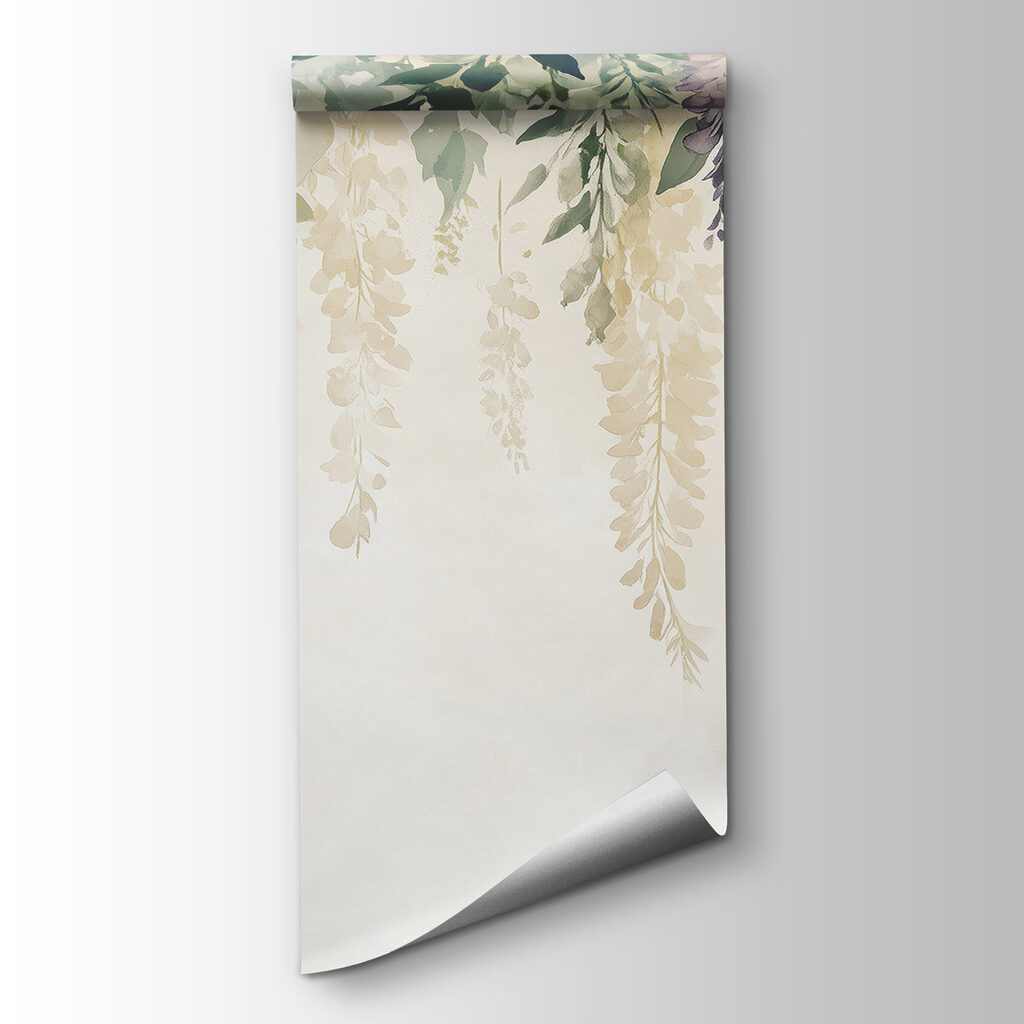 Painting of flowers and leaves Painting of flowers and leaves