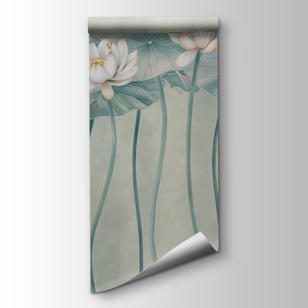 Group of white flowers and green leaves Group of white flowers and green leaves