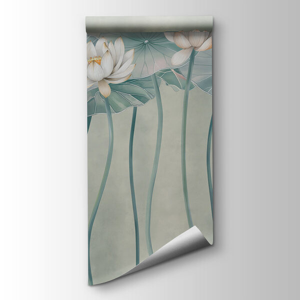 Group of white flowers and green leaves Group of white flowers and green leaves