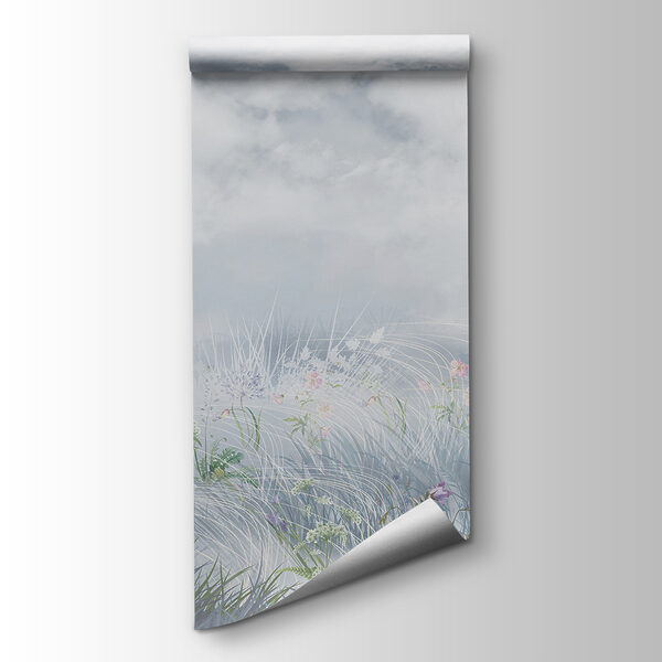 Field of flowers and grass