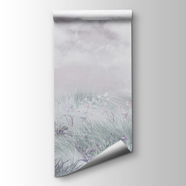 Field of flowers and grass