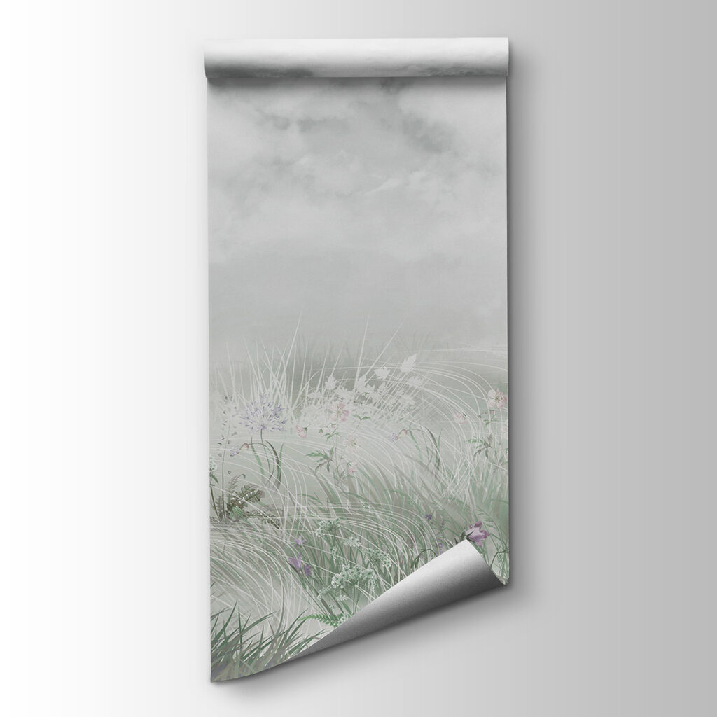 Field of grass and flowers