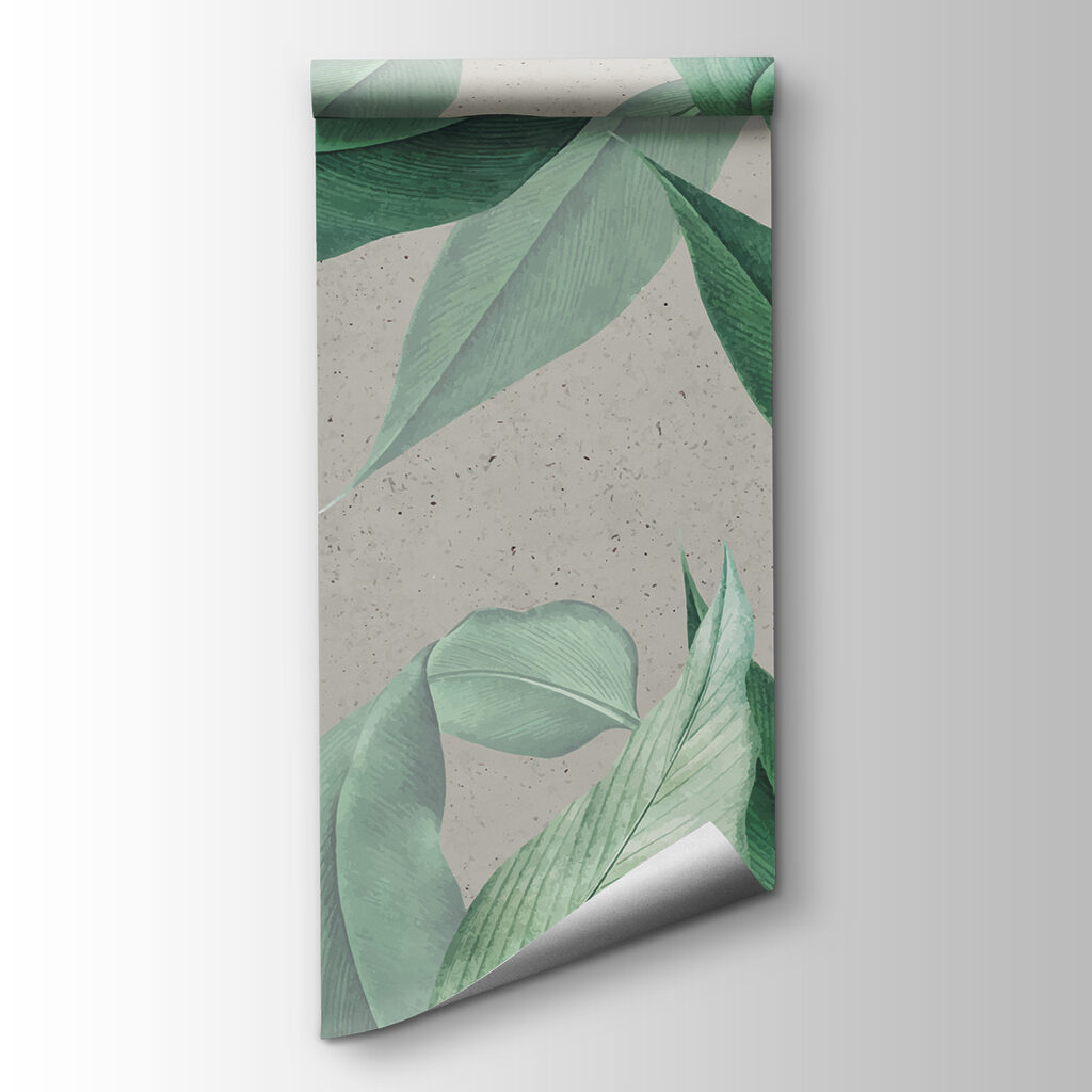 Pattern of green leaves