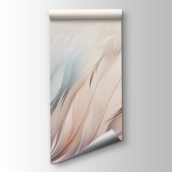 Delicate hues of soft feather textures