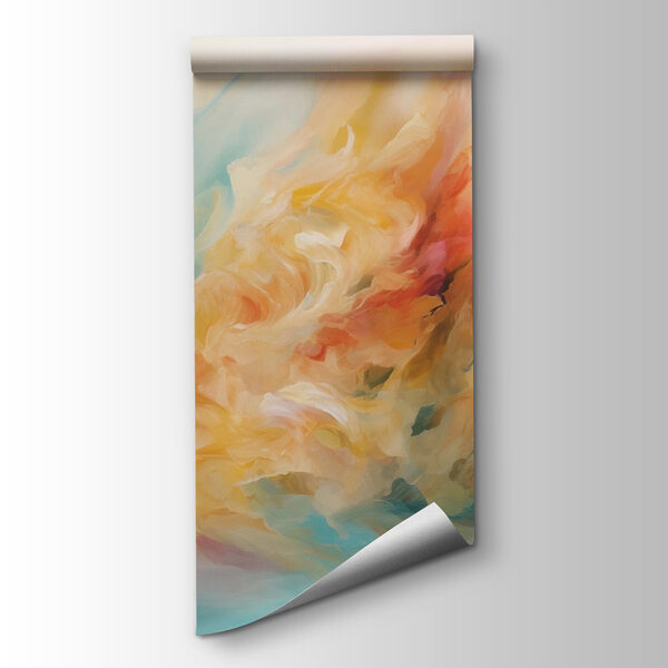 Colorful painting of a cloud of paint Colorful painting of a cloud of paint