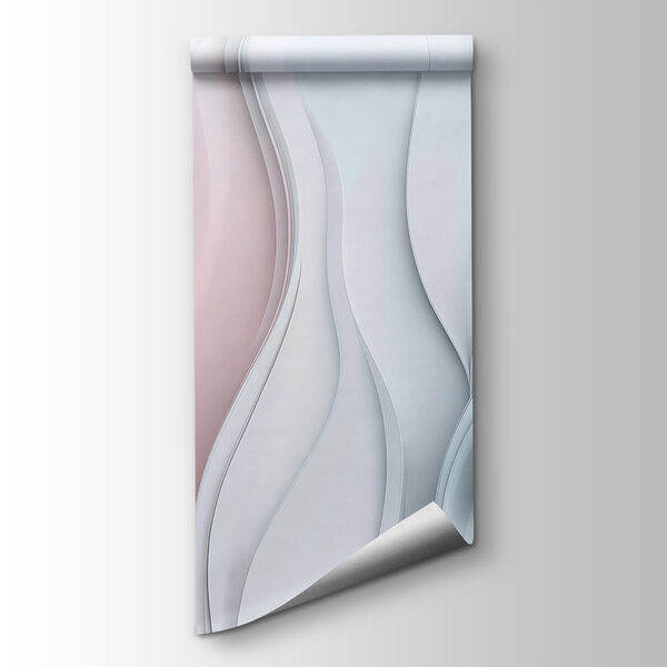 White and pink wavy lines White and pink wavy lines