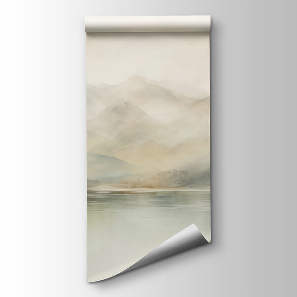 Water and mountains in the distance